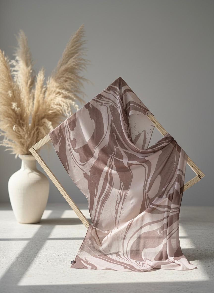 Sandstone Swirl - Printed Modal Hijab