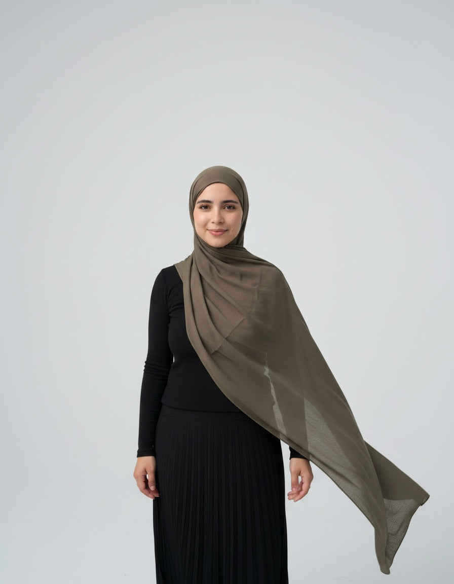 Forest Aura - Modal Hijab & Undercap Set