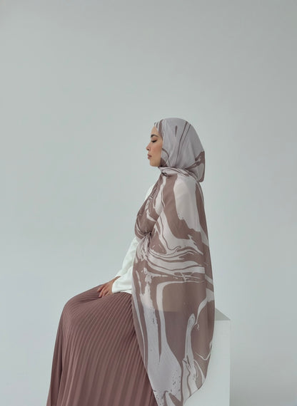 Sandstone Swirl - Printed Modal Hijab