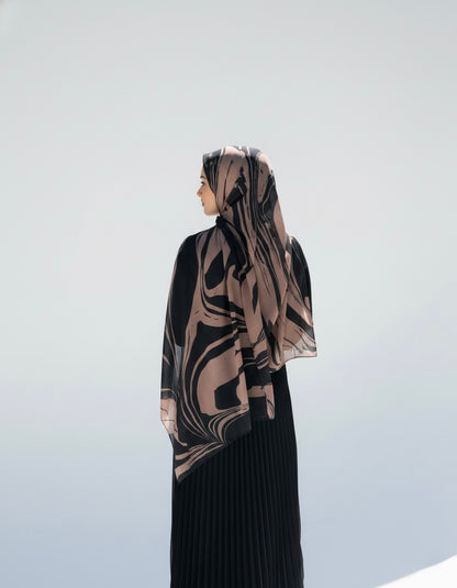 Midnight Flow - Printed Modal Hijab