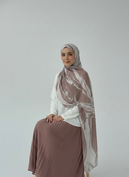 Sandstone Swirl - Printed Modal Hijab