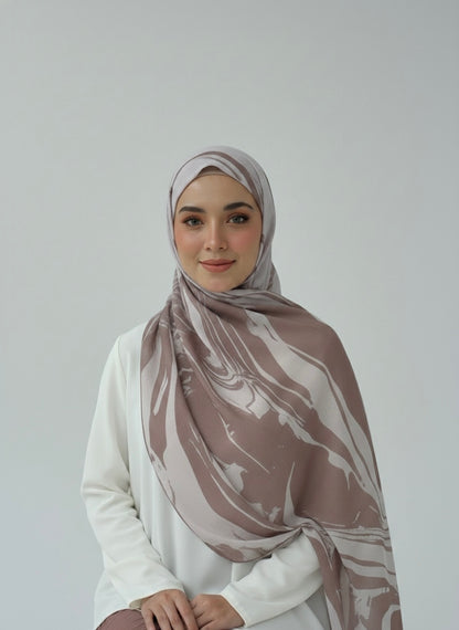 Sandstone Swirl - Printed Modal Hijab