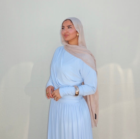 Dawn Whisper - Modal Hijab & Undercap Set - Worn & loved by Zaina Elyassin
"… IT WAS LIKE THE PERFECT COLOR." She said